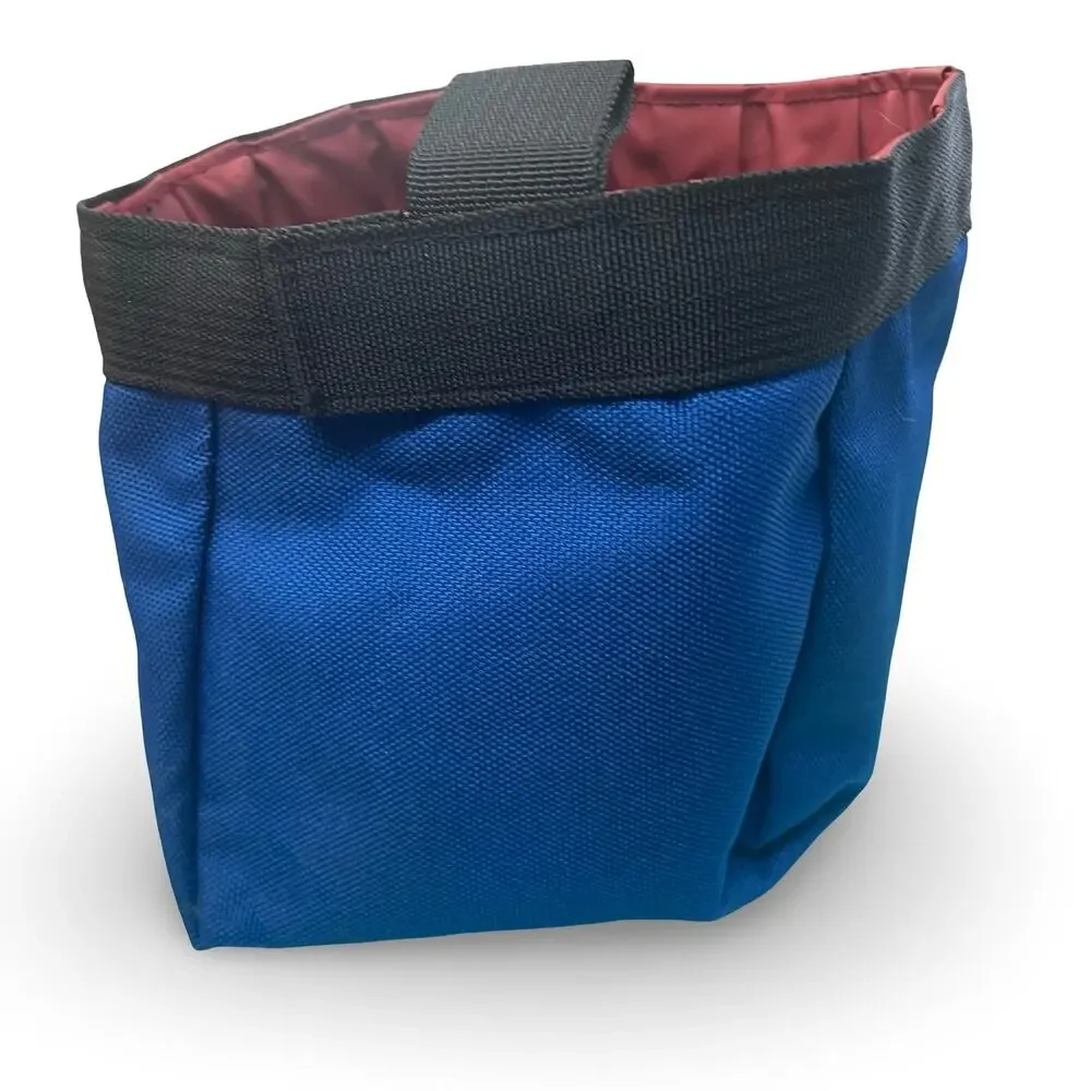 Planet Dog Treat Pouch Training Bag Blue Canvas Belt Loop Earth's Best Friend